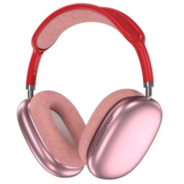 P9 Wireless Bluetooth Headphones, Noise Reduction Headphones Stereo Sound, Red