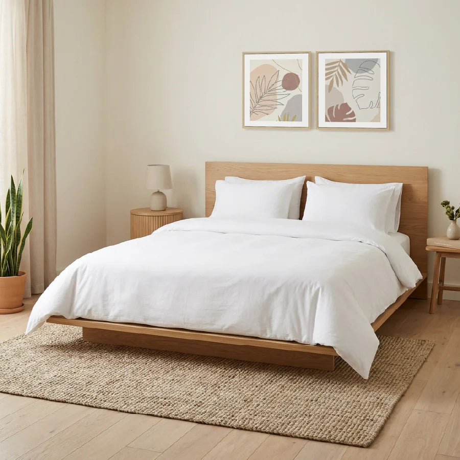 Pillow Cover | 200TC Percale | 100% Cotton | Pack of 2 Pillow Cases
