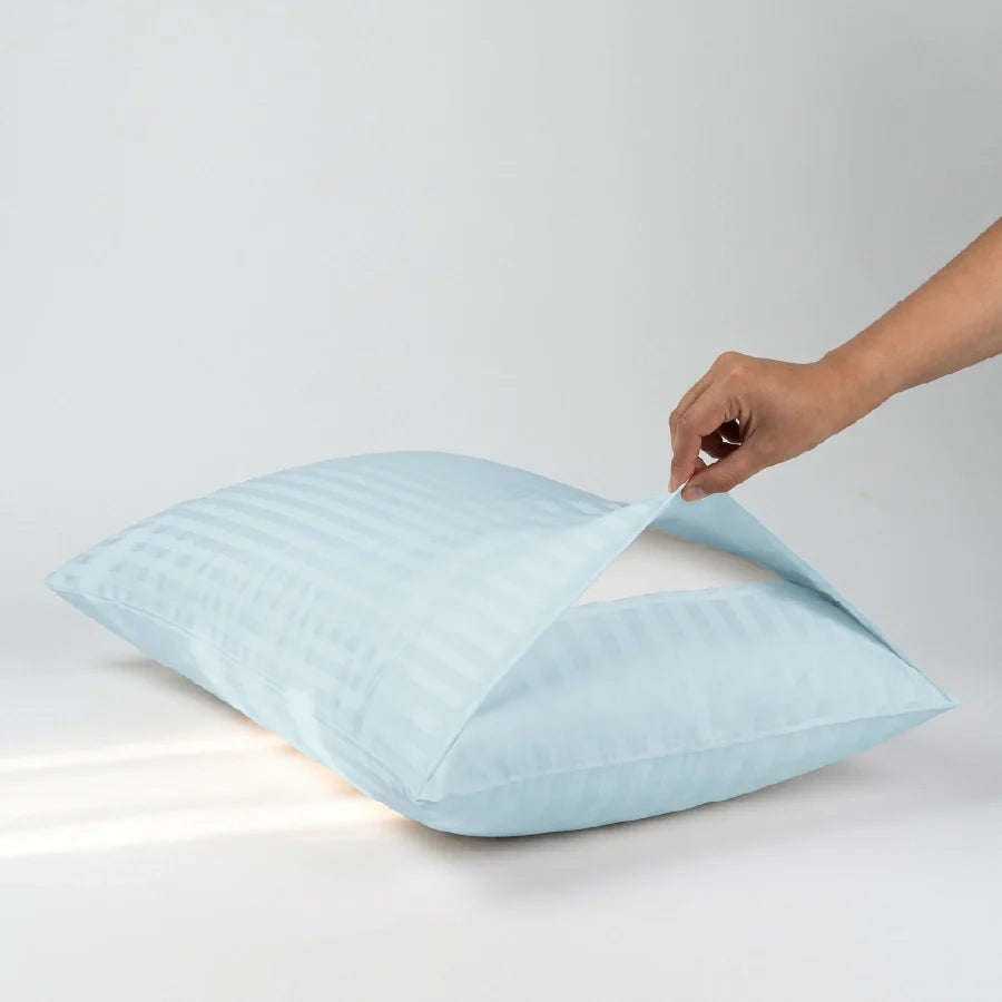 Pillow Cover | Striped Luxe | 100% Cotton | Pack of 2 Pillow Cases | 300TC