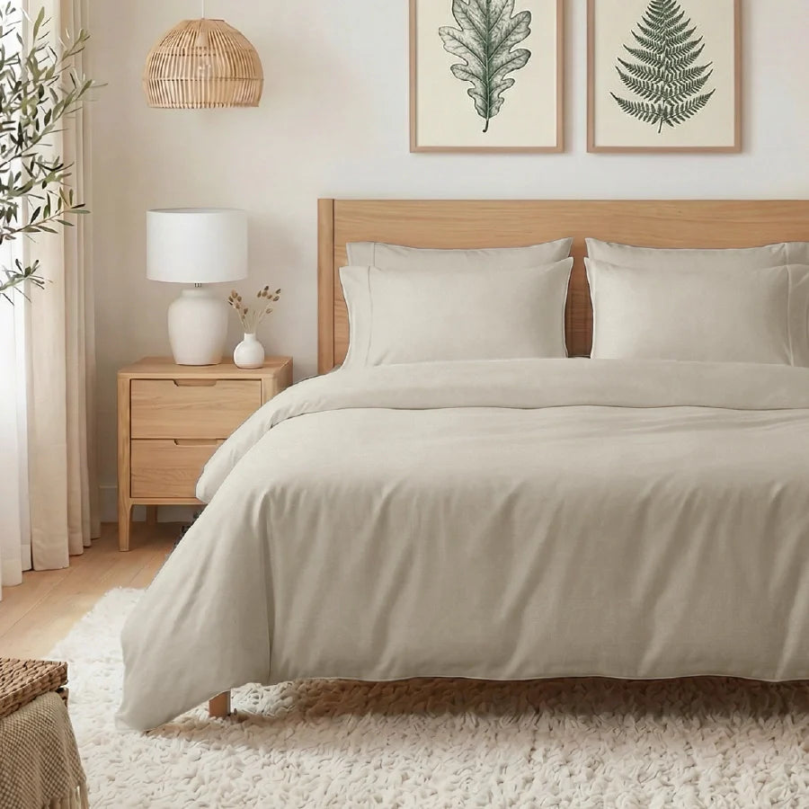 Duvet Cover | 400TC Solid | 100% Cotton | Size : Double