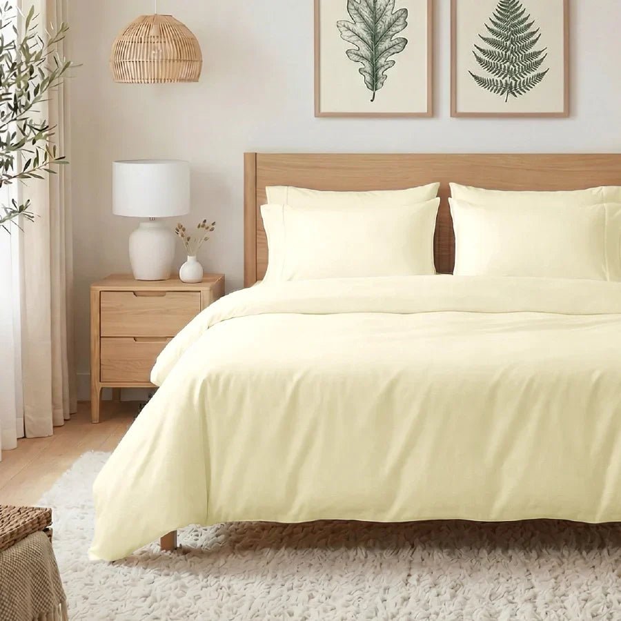Bedsheet Set | 400TC Solid | 100% Cotton Single Size Bedsheet + 1 Pillow Case - Single