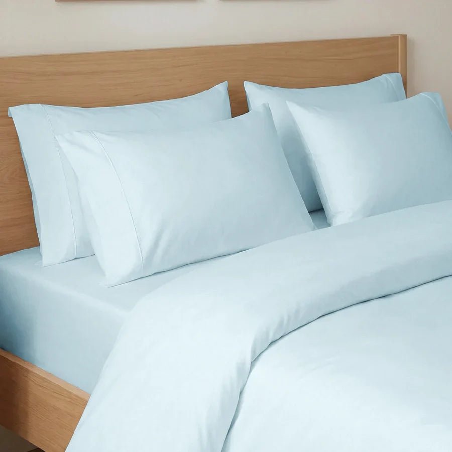 Bedsheet Set | 400TC Solid | 100% Cotton Single Size Bedsheet + 1 Pillow Case - Single