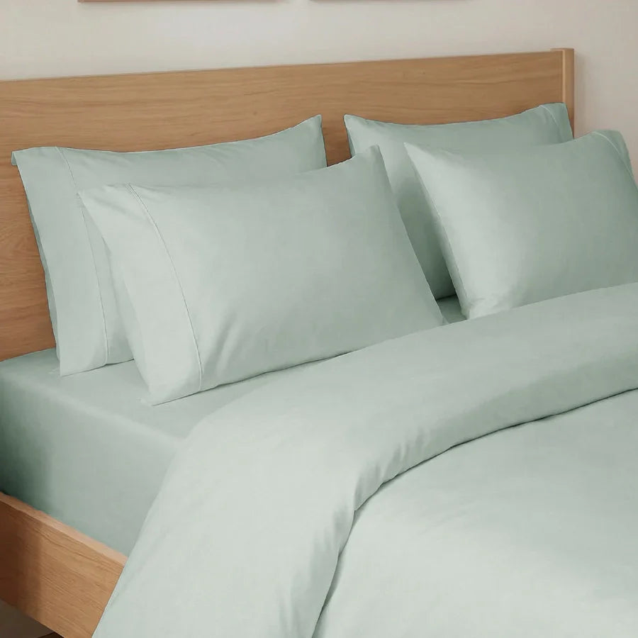 Bedsheet Set | 400TC Solid | 100% Cotton Single Size Bedsheet + 1 Pillow Case - Single