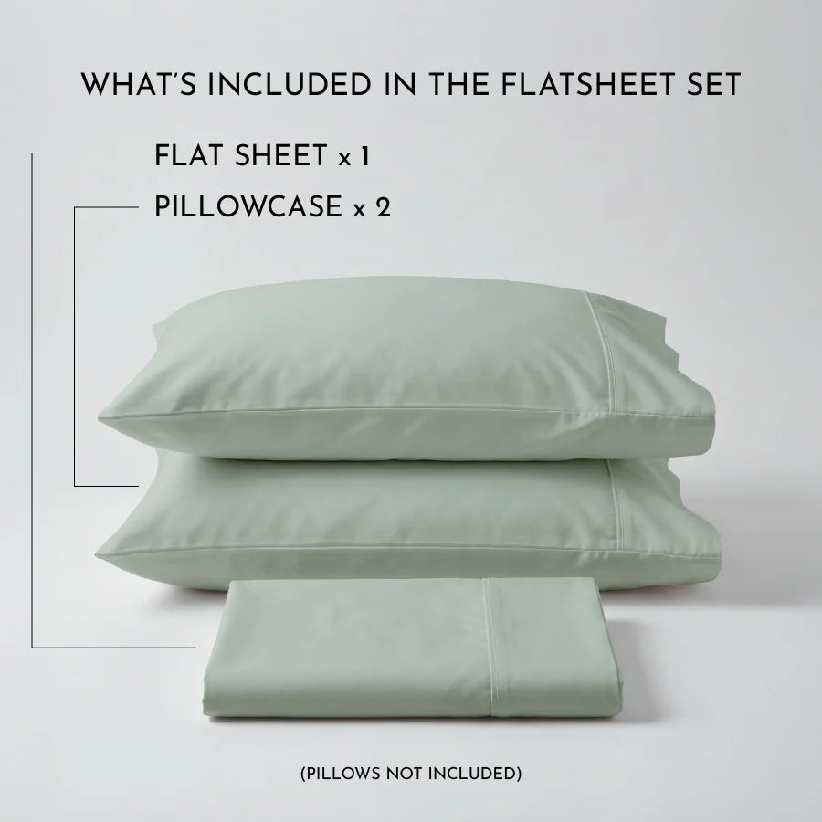 Bedsheet Set | 400TC Solid | 100% Cotton King Size Bedsheet + 2 Pillow Cases