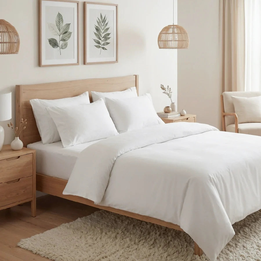 Pillow Cover | 400TC Solid | 100% Cotton | Pack of 2 Pillow Cases