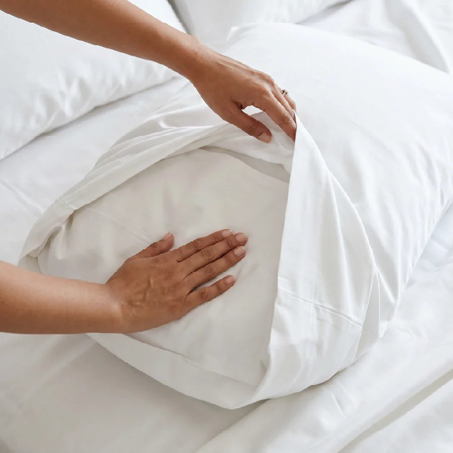Pillow Cover | 400TC Solid | 100% Cotton | Pack of 2 Pillow Cases