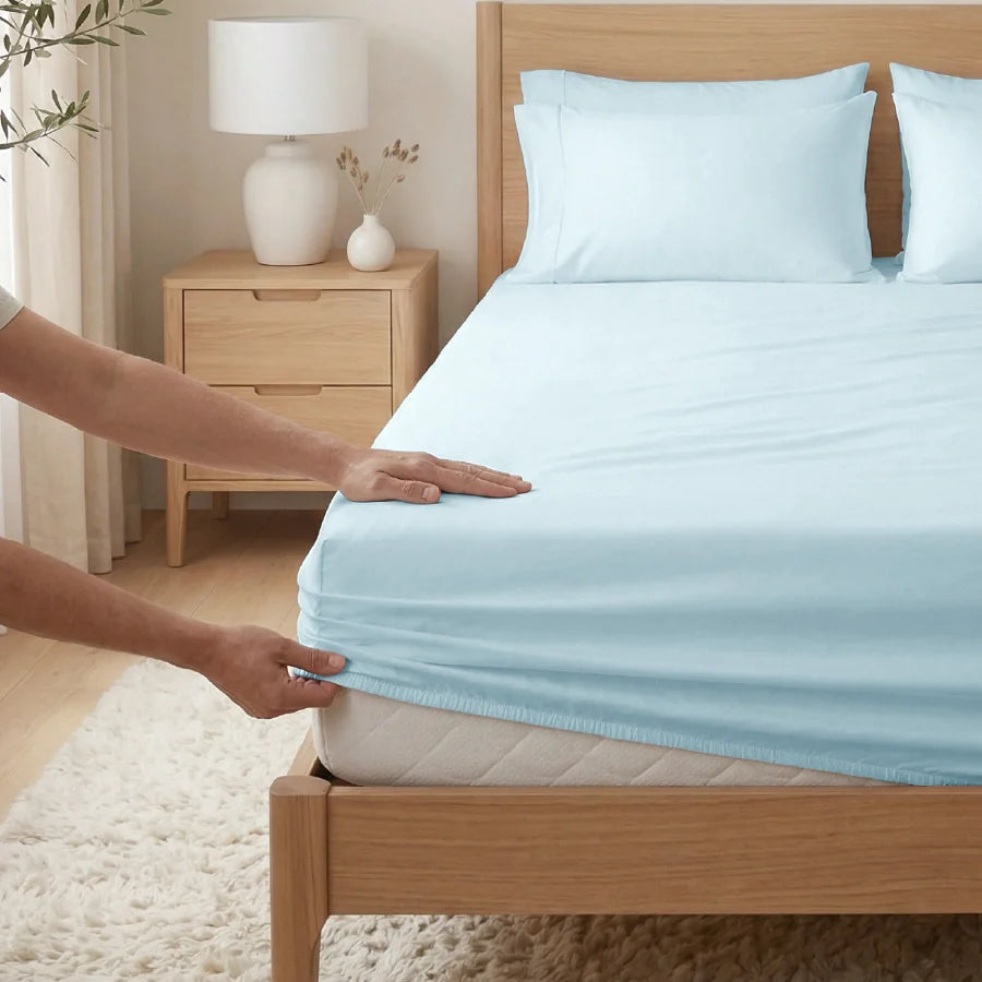 Bedding Bundle | 400TC Fitted Bedsheet Set with Duvet Cover