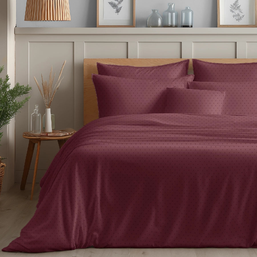 Duvet Cover | Swiss Dot | 100% Cotton | Size : Double | 500TC