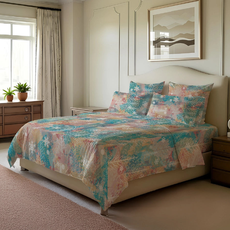 Comfort Bundle | Bedsheet Set with Quilt & Pillows | Alpen Snow