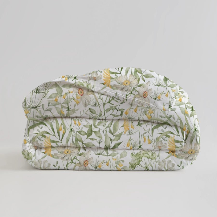 Duvet Cover | Aquarelle Garden | 100% Cotton | Size : Double