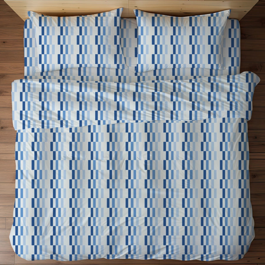 Bedsheet Set | Color Blocks | 100% Cotton King Size Bedsheet + 2 Pillow Cases