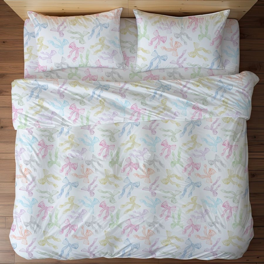 Pillow Cover | Bow | 100% Cotton | Pack of 2 Pillow Cases