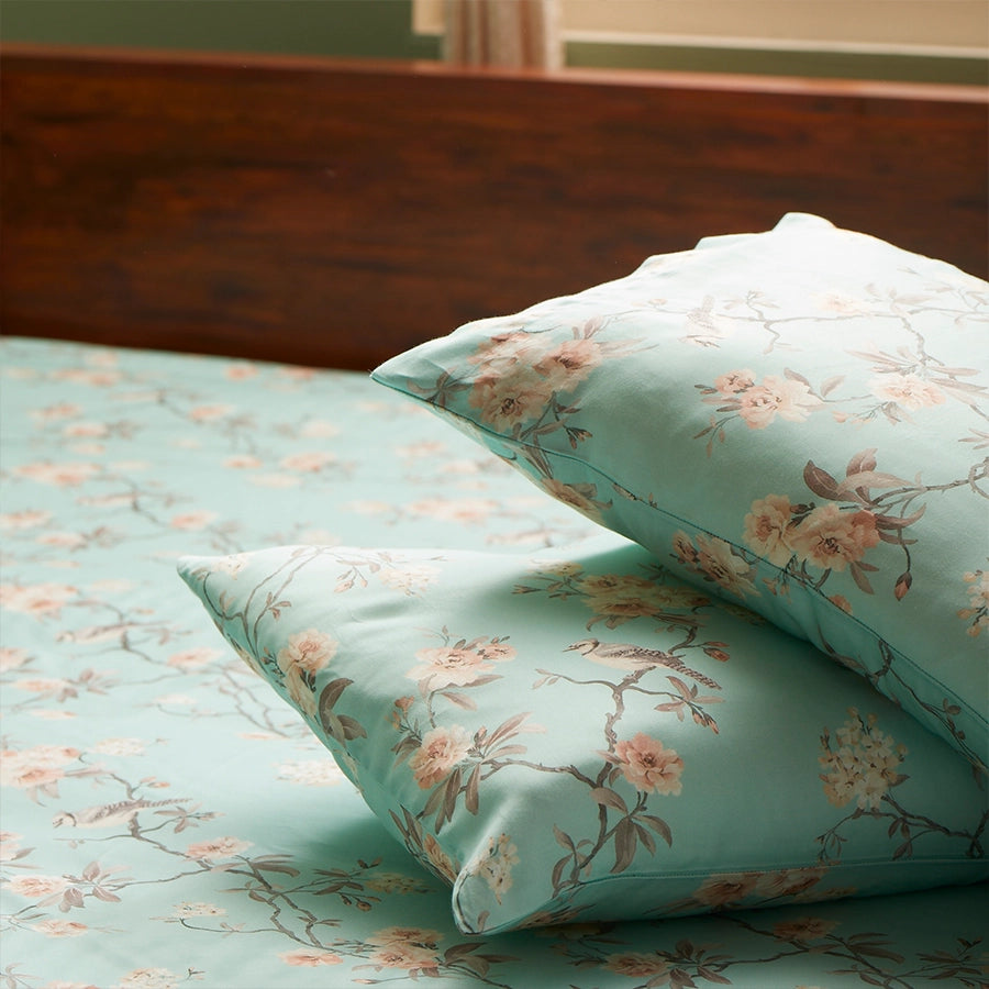 Pillow Cover | Cherry Blossom | 100% Cotton | Pack of 2 Pillow Cases