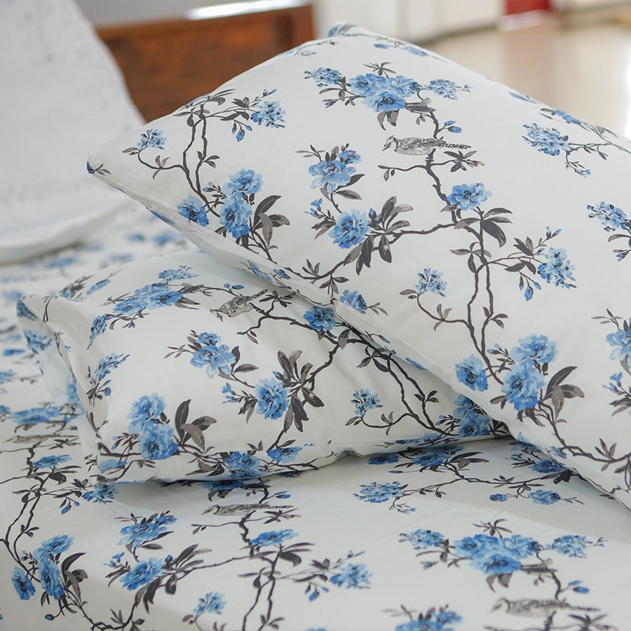 Pillow Cover | Cherry Blossom | 100% Cotton | Pack of 2 Pillow Cases
