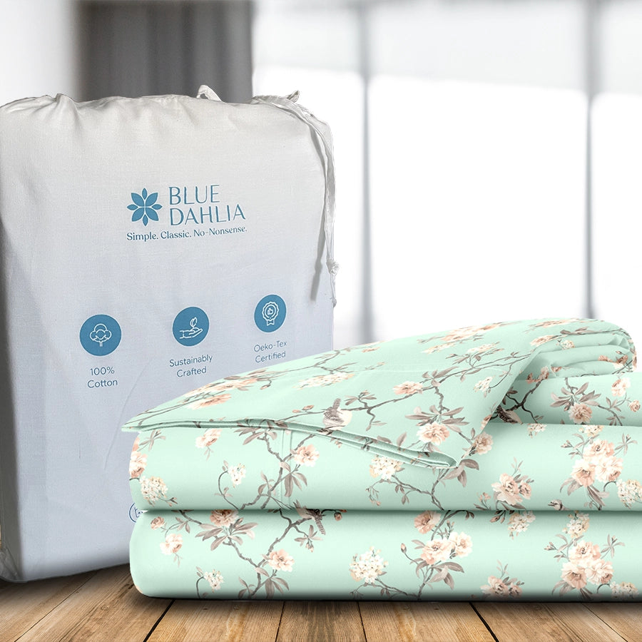 Duvet Cover | Cherry Blossom | 100% Cotton | Size : Double