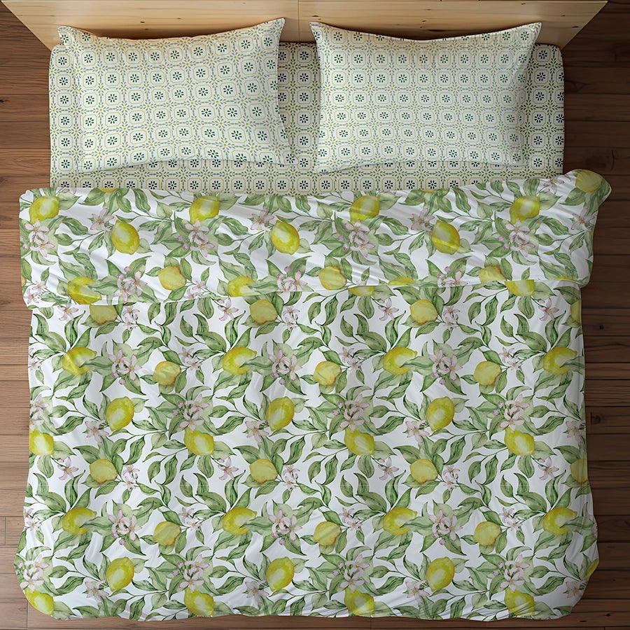 Duvet Cover | Lemon Ridge | 100% Cotton | Size : Double