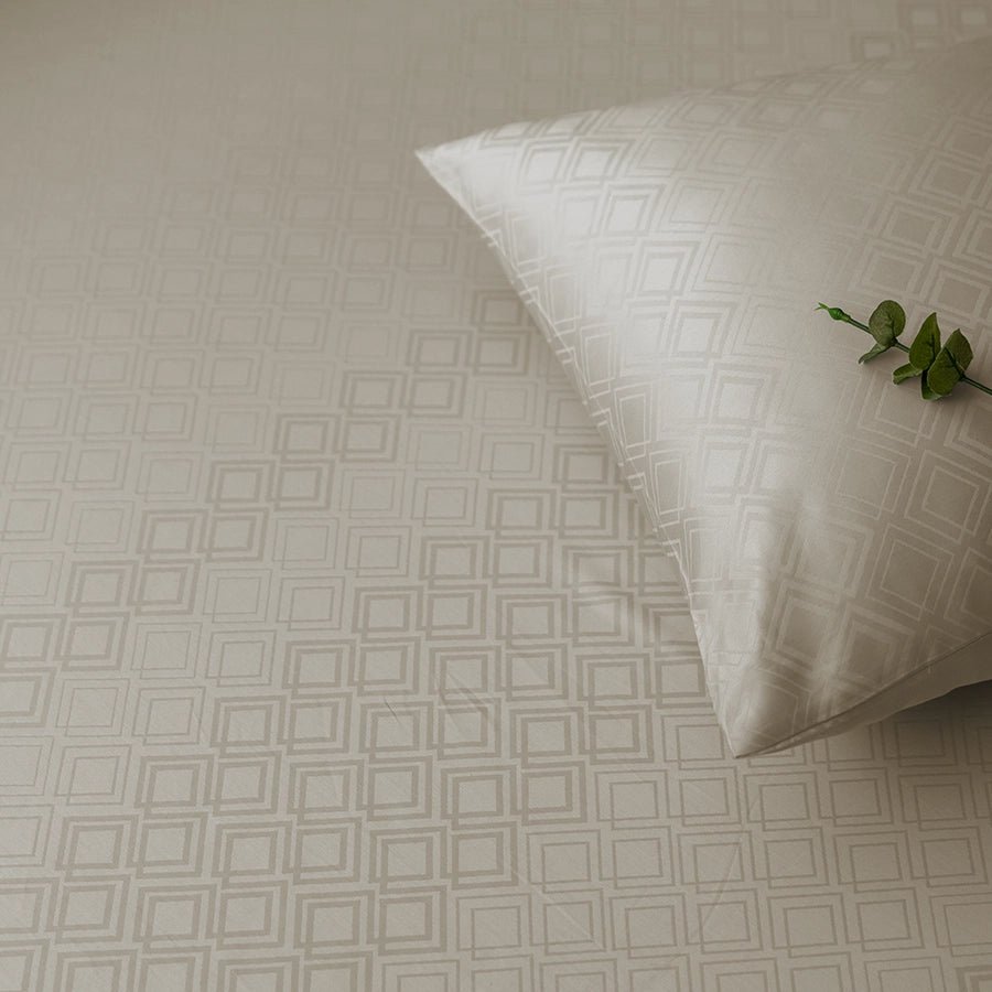Bedding Bundle | Dazzling Diamond | 100% Cotton Fitted Bedsheet Set with Duvet Cover | 300TC