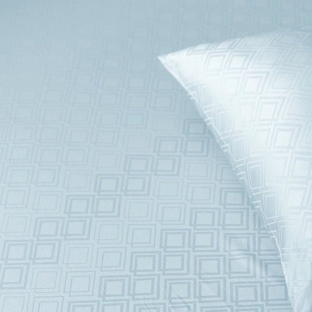 Bedsheet Set | Dazzling Diamond Jacquard | 100% Cotton King Size Bedsheet + 2 Pillow Cases | 300TC