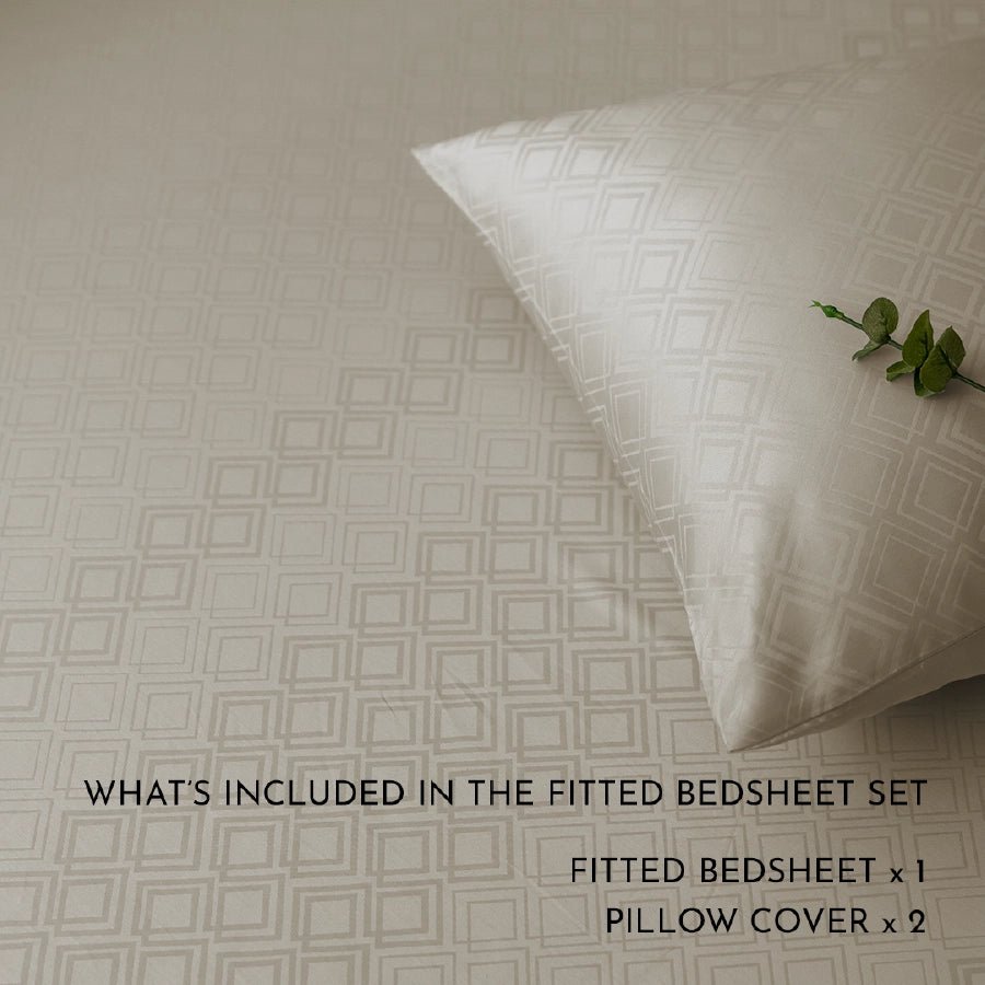 Duvet Cover | Dazzling Diamond Jacquard | 100% Cotton | Size : Double | 300TC