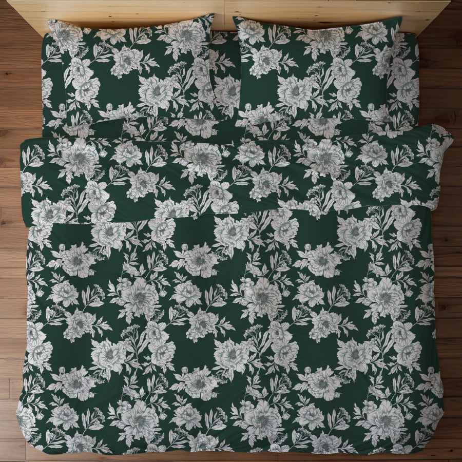 Duvet Cover | Dreamy Flora | 100% Cotton | Size : Double