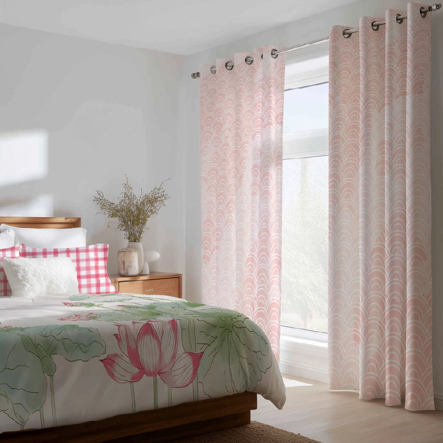 Elegant Floral Curtain (Pack of 2)