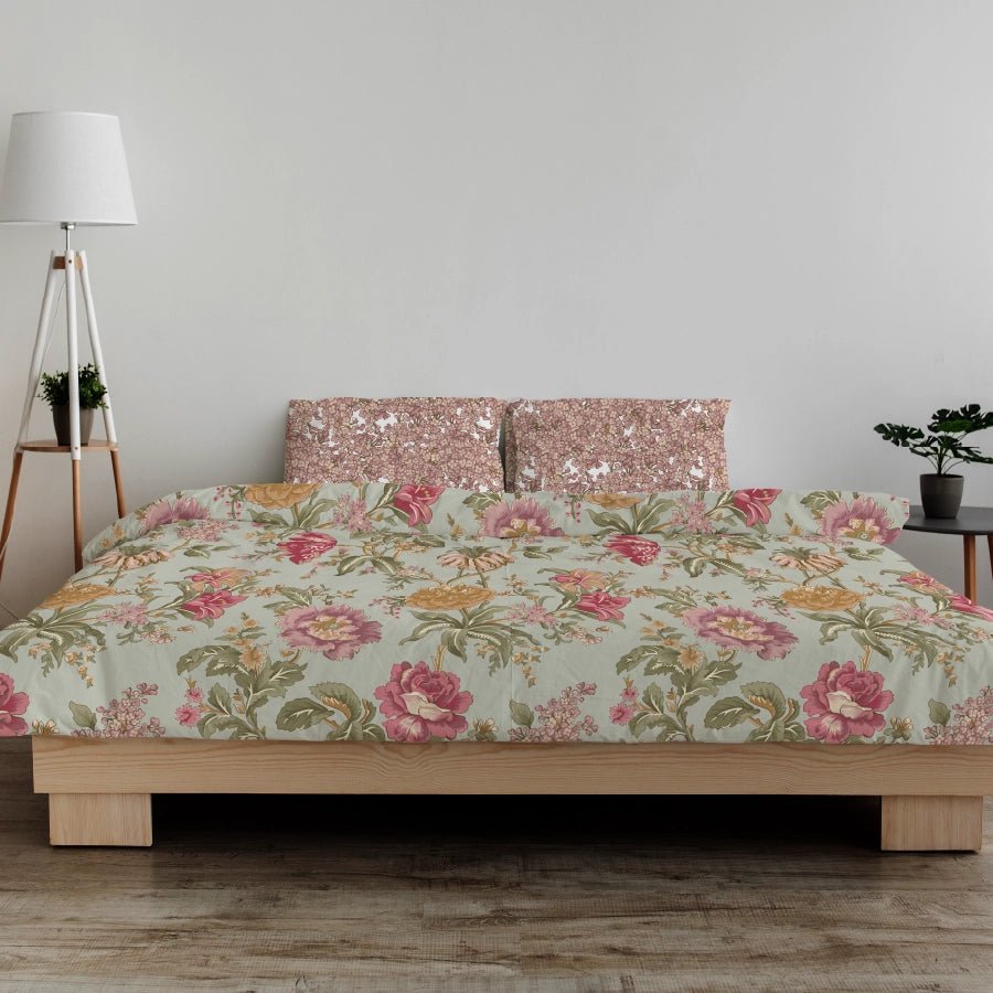 Duvet Cover | Exotic Garden | 100% Cotton | Size : Double