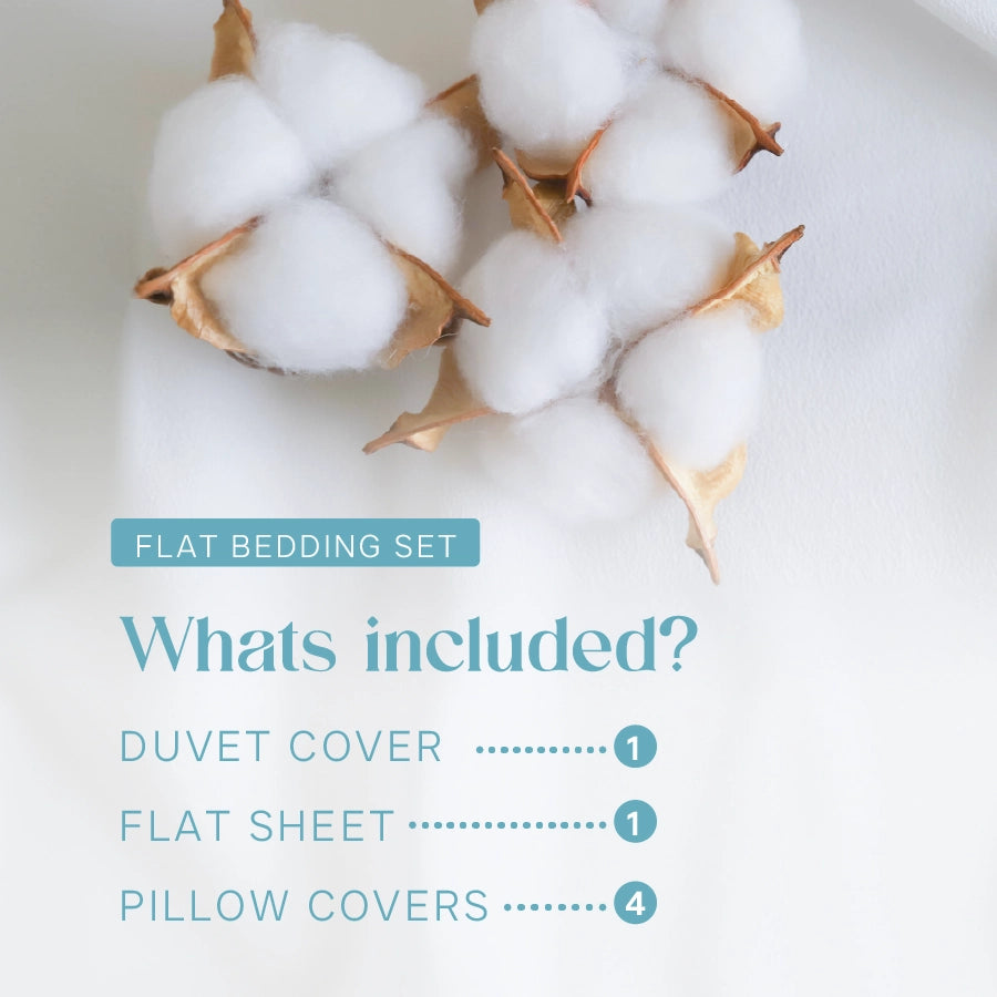 Bedding Bundle | Bedsheet Set with Duvet Cover | Swiss Dot | 500TC
