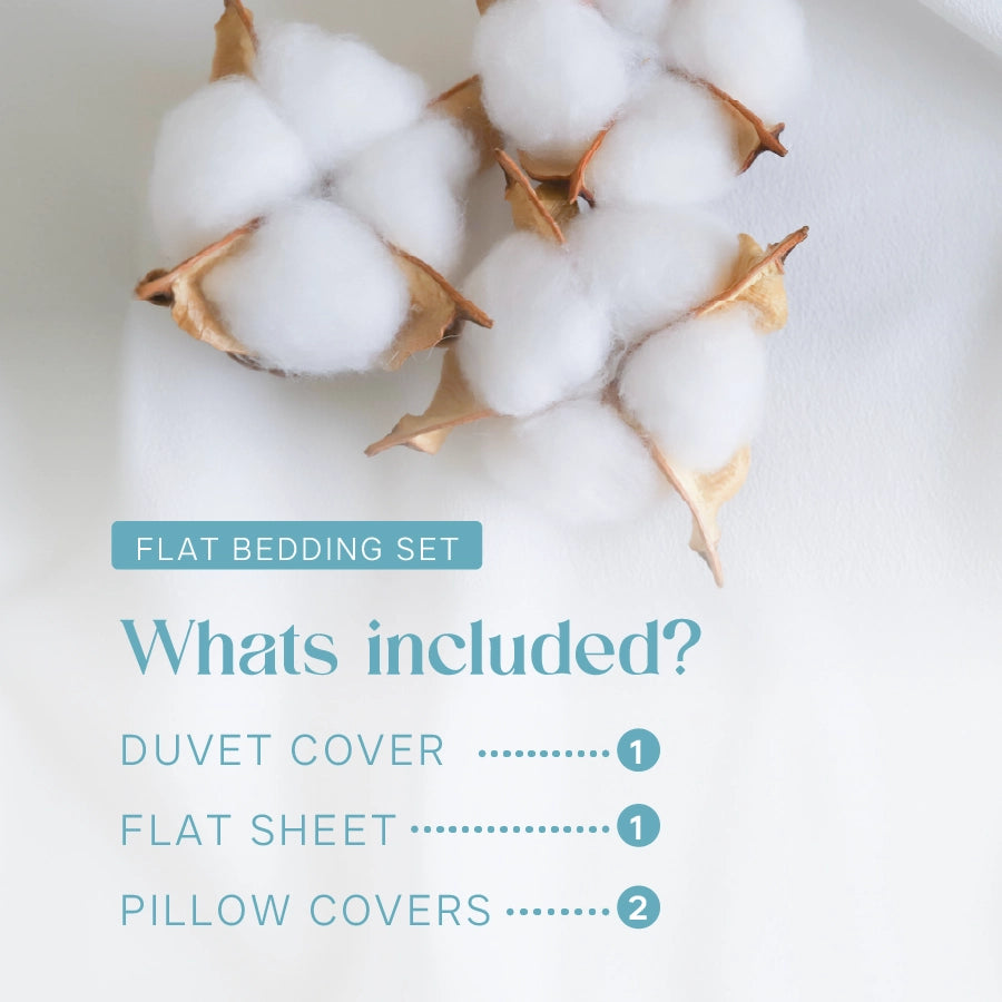Bedding Bundle | Dazzling Diamond | 100% Cotton Bedsheet Set with Duvet Cover | 300TC