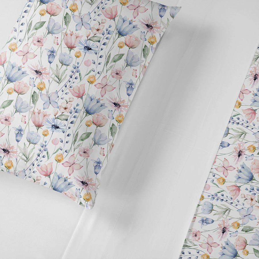 Pillow Cover | Floral Mist | 100% Cotton | Pack of 2 Pillow Cases