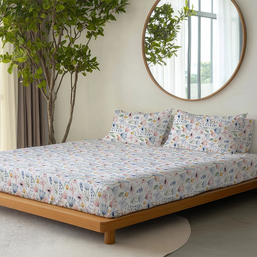 Duvet Cover | Floral Mist | 100% Cotton | Size : Double