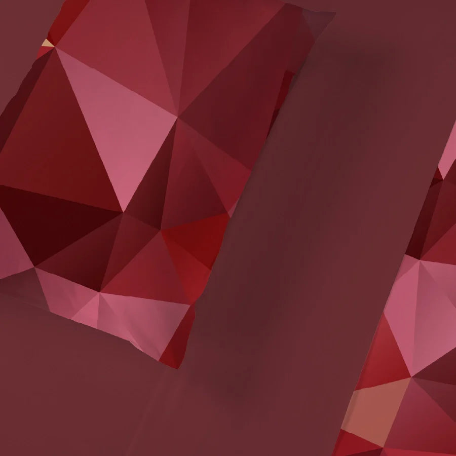 Bedsheet Set | Garnet Bloom Red | 100% Cotton Single Size Bedsheet with 1 Pillow Case