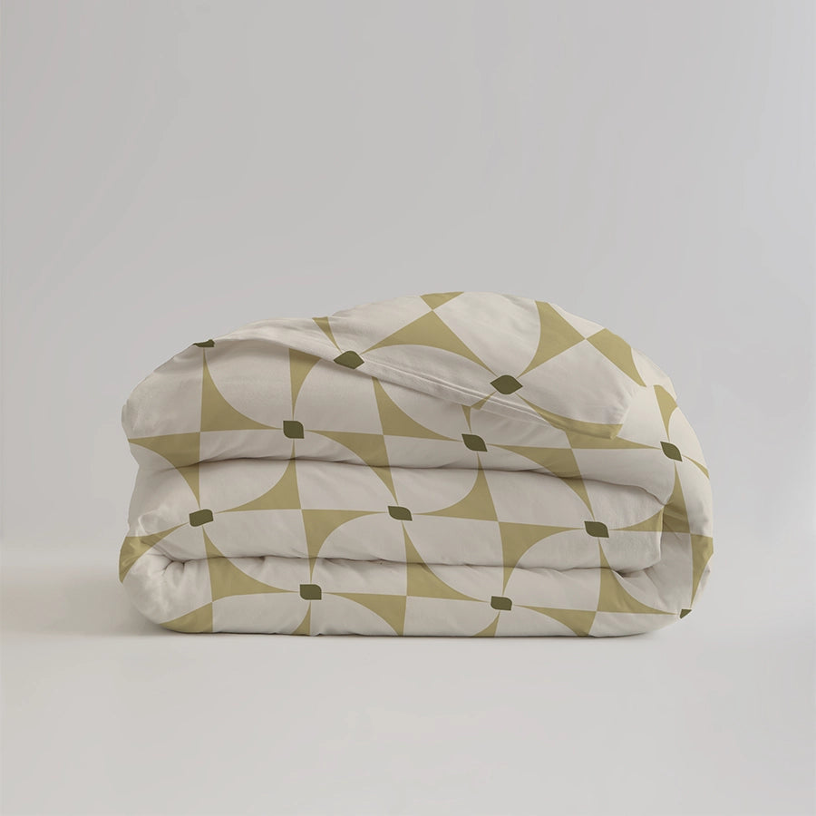 Duvet Cover | Geo Floral | 100% Cotton | Size : Double
