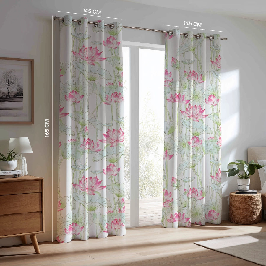 Lotus Elegance Curtain (Pack of 2)