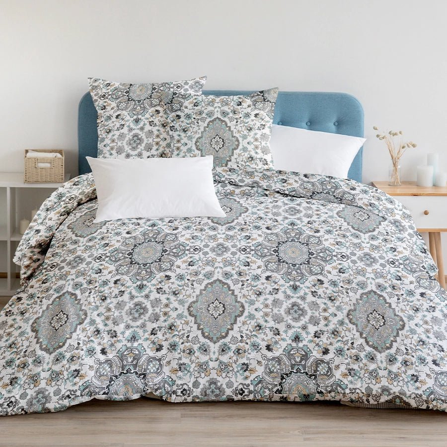 Duvet Cover | Medallion Earth | 100% Cotton | Size : Double