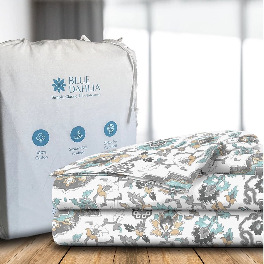 Duvet Cover | Medallion Earth | 100% Cotton | Size : Double