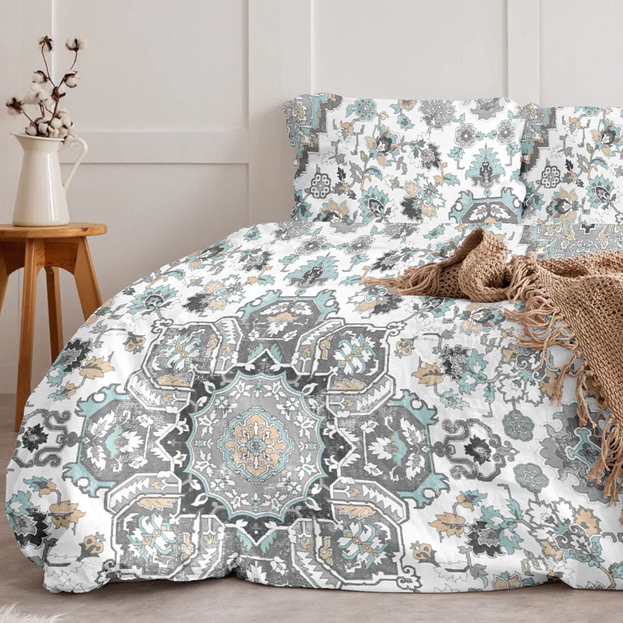 Quilt / AC Comforter | Size: Double | Medallion Earth