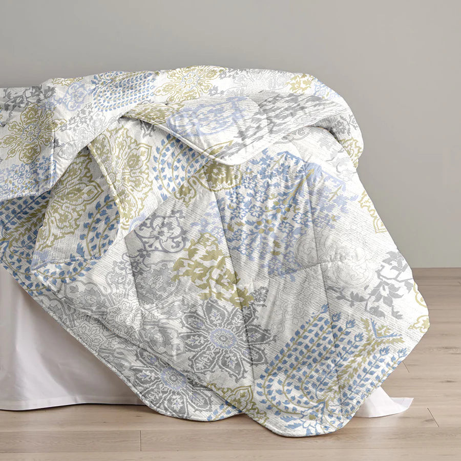 Quilt / AC Comforter | Size: Double | Pastel Brocade