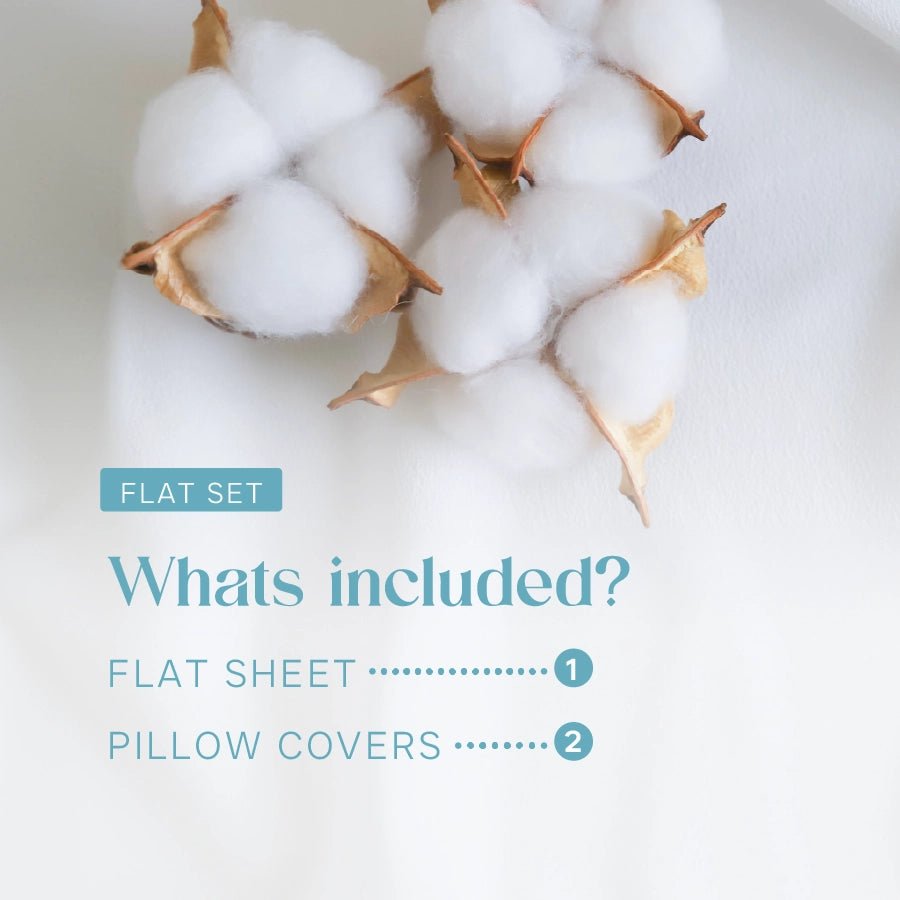 Bedsheet Set | Swiss Dot | 100% Cotton King Size Bedsheet + 2 Pillow Cases | 300TC