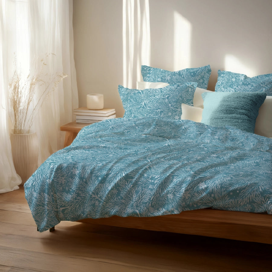 Comfort Bundle | Bedsheet Set with Quilt & Pillows | Snowy Drift