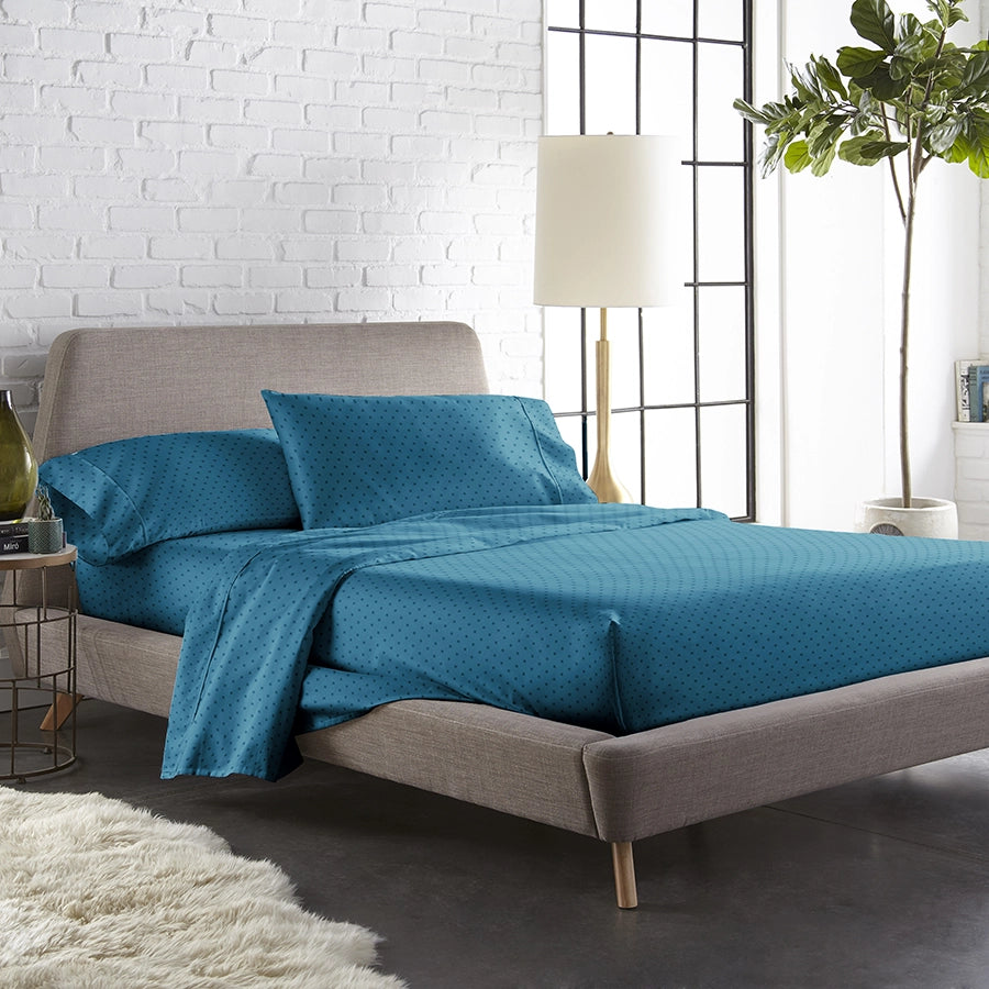Bedding Bundle | Bedsheet Set with Duvet Cover | Swiss Dot | 300TC