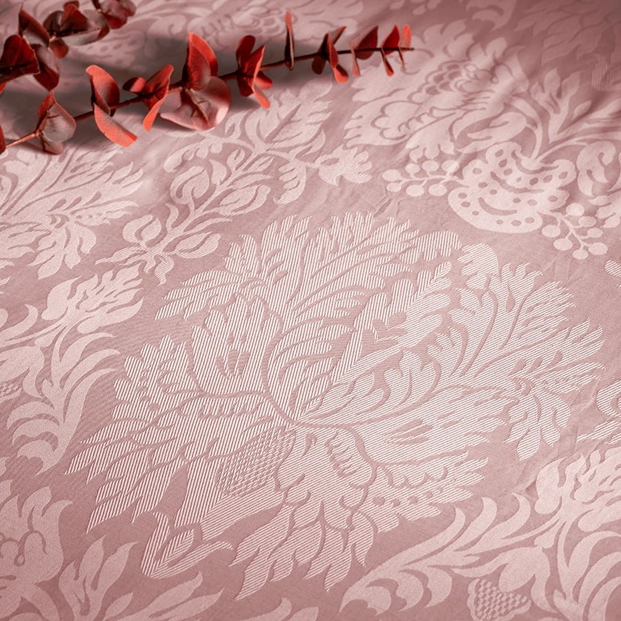 Bedding Bundle | Symmetrical Jacquard | 100% Cotton Fitted Bedsheet Set with Duvet Cover | 300TC