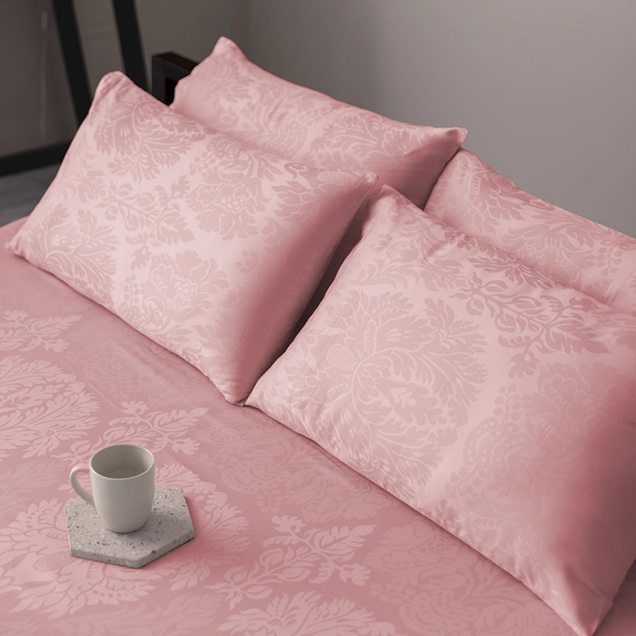 Pillow Cover | Symmetrical Jacquard | 100% Cotton | Pack of 2 Pillow Cases | 300TC