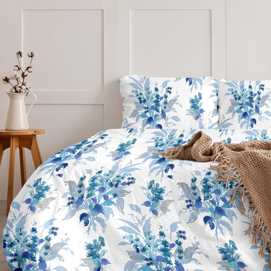 Bedsheet Set | Vibrant Snapdragon | 100% Cotton King Size Bedsheet + 2 Pillow Cases