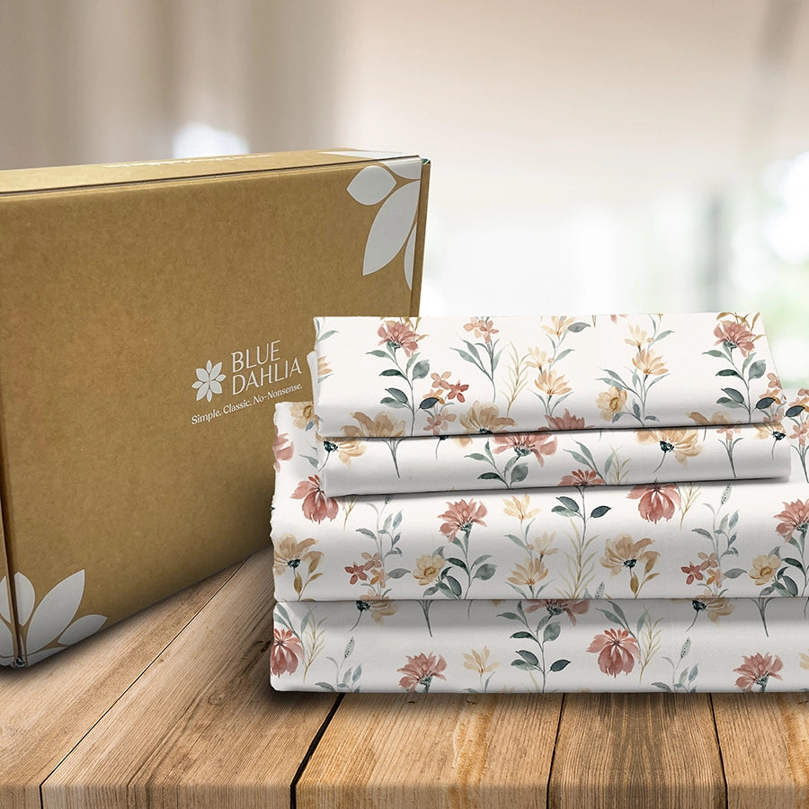 Bedding Bundle | Fitted Bedsheet Set with Duvet Cover | Wild Bloom